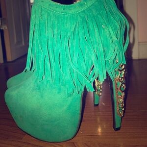 Teal booties!